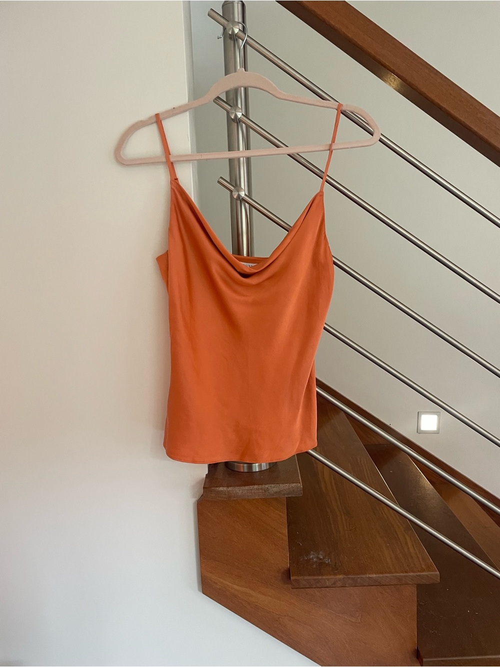 INTERMIX Orange Silk Camisole